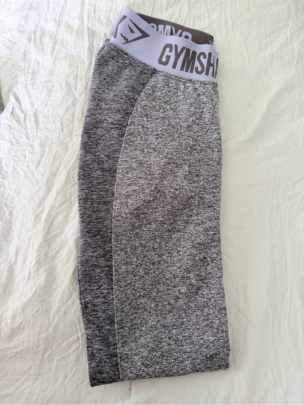 Gymshark Marled Purple Seamless Leggings with Branded Waistband